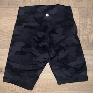 Lululemon Black Camo Shorts